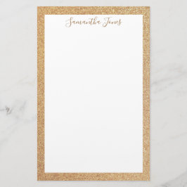 Papelería Partido de Boda Purpurina de Oro | Personalizado