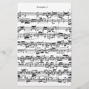 Papelería Partitura de Bach