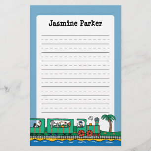 Papelería Paseo de Maisy y de los amigos en el tren verde