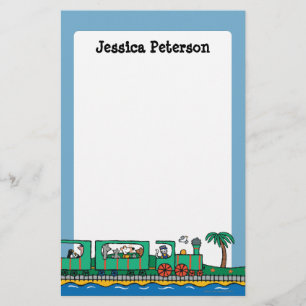 Papelería Paseo de Maisy y de los amigos en el tren verde