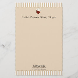 Papelería Pastel con tiras de mocha suave