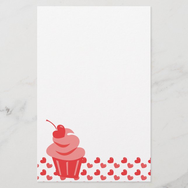 Papelería Pastel de corazón pop (Anverso)
