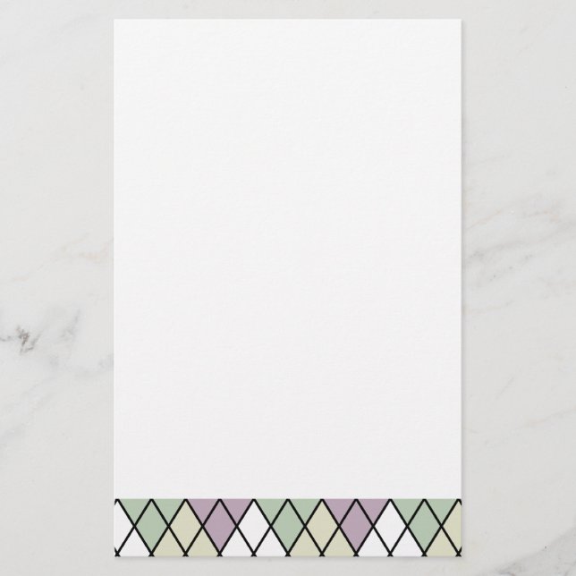 Papelería Pastel Diamonds Argyle (Anverso)