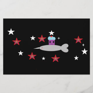 Papelería Pastel espacial y Sr. Narwhal