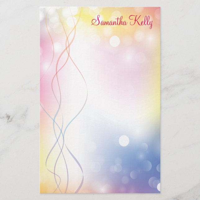 Papelería Pastel Lights (Anverso)