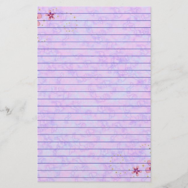 Papelería Pastel rosa (Anverso)