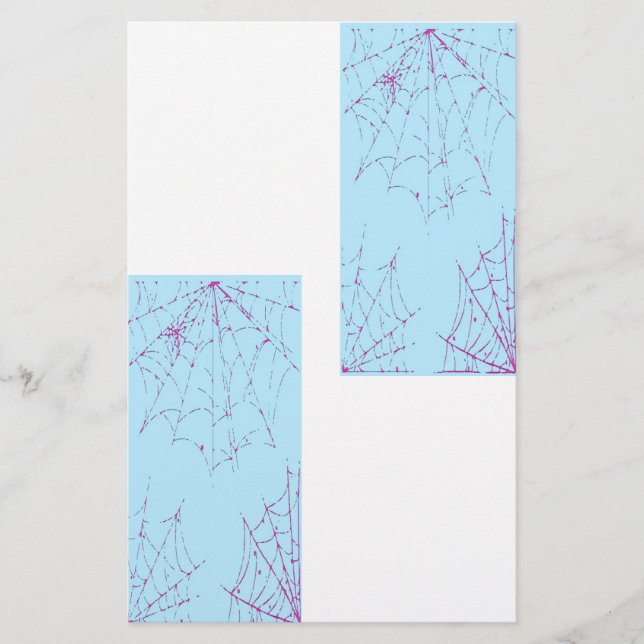 Papelería Pastel Spider Web (Anverso)