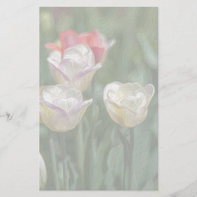 Papelería Pastel Tulips (Anverso)