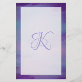 Papelería Pasteles de bonito | Cielo azul púrpura de la nube