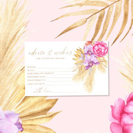 Papelería Pasto de pampas boho, consejos y deseos para la de