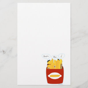 Papelería Patatas fritas divertidas