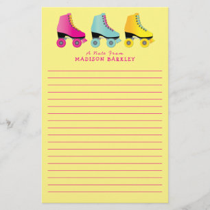 Papelería Patinaje retro infantil con patines