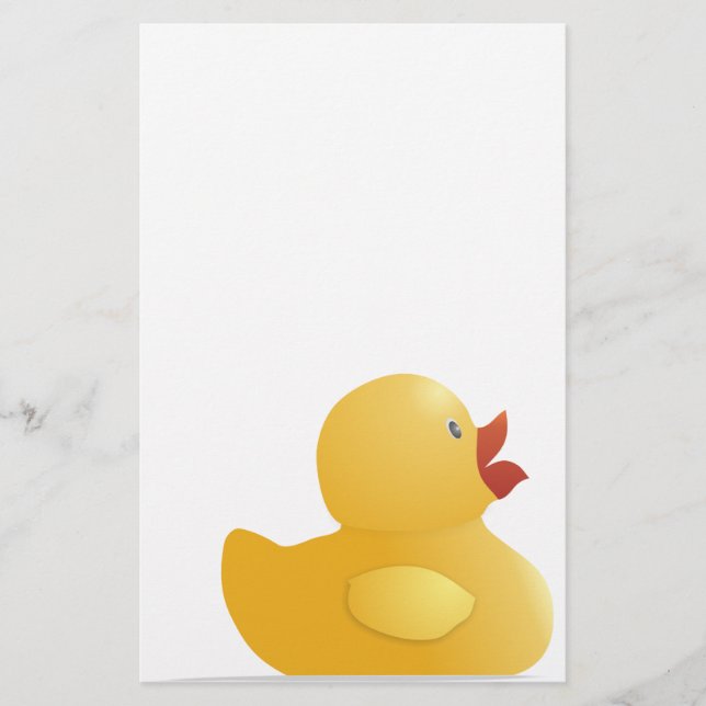 Papelería Pato de goma amarillo (Anverso)