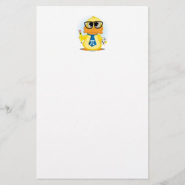 Papelería Pato del profesor de matemáticas (Anverso)