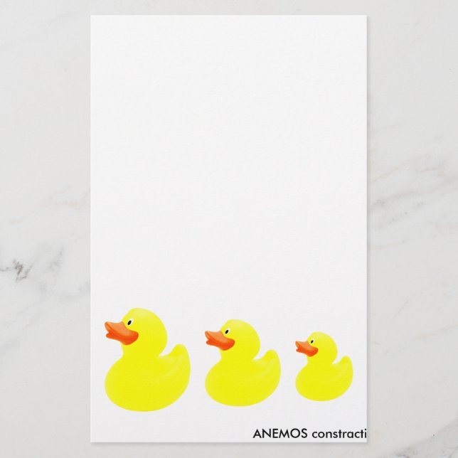 Papelería patos amarillos (Anverso)