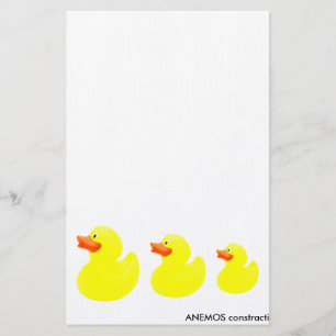 Papelería patos amarillos