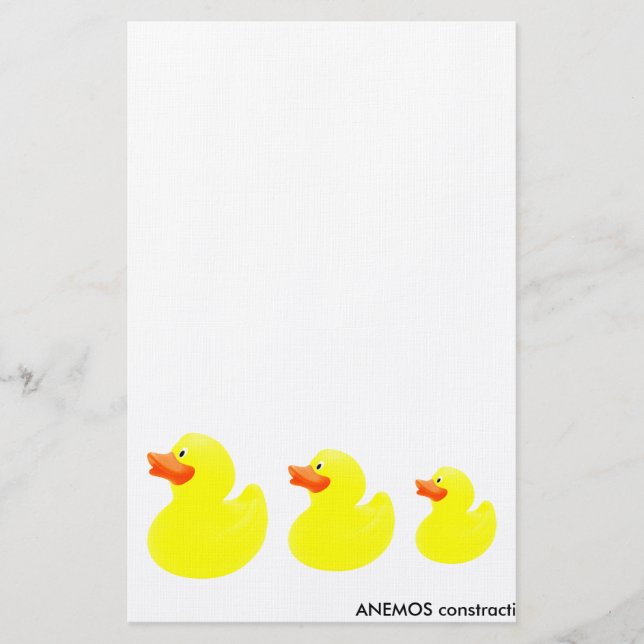 Papelería patos amarillos (Anverso)