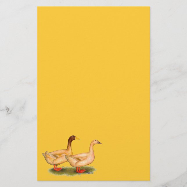 Papelería Patos: Buff Orpington (Anverso)