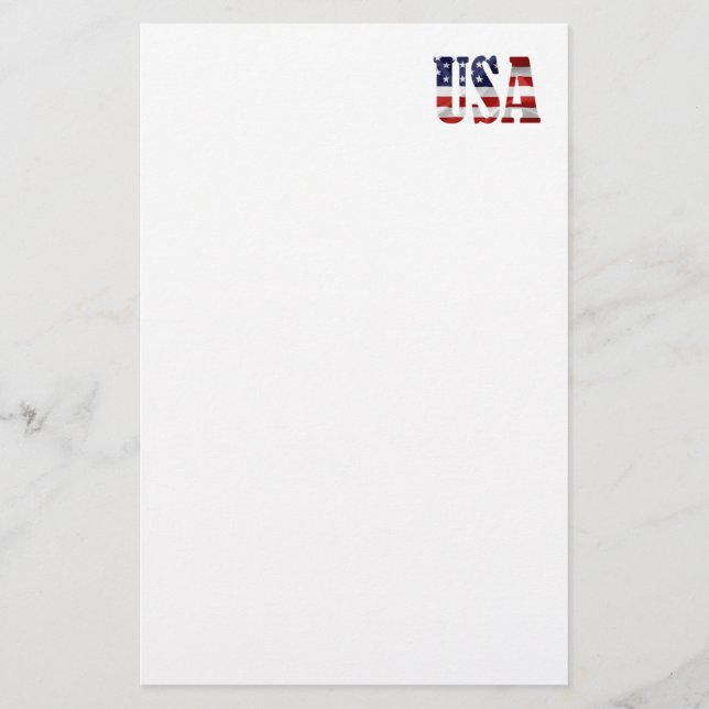 Papelería Patriótico de Estados Unidos (Anverso)