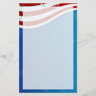 Papelería patriótico el 4 de julio inmóvil