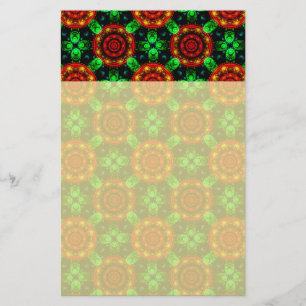 Papelería Patrón abstracto boho elegante moderno floral #504