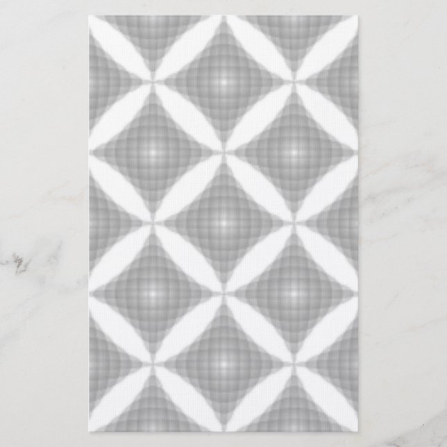 PAPELERÍA PATRÓN ABSTRACTO CON FORMA DE DIAMANTE (Anverso)