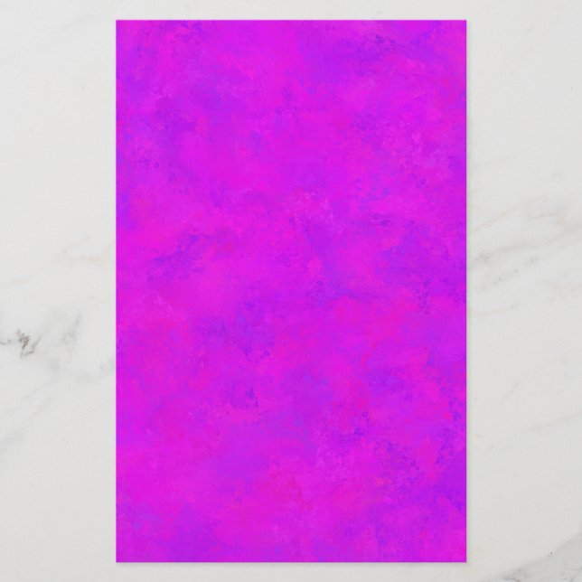 Papelería Patrón abstracto rosa púrpura (Anverso)