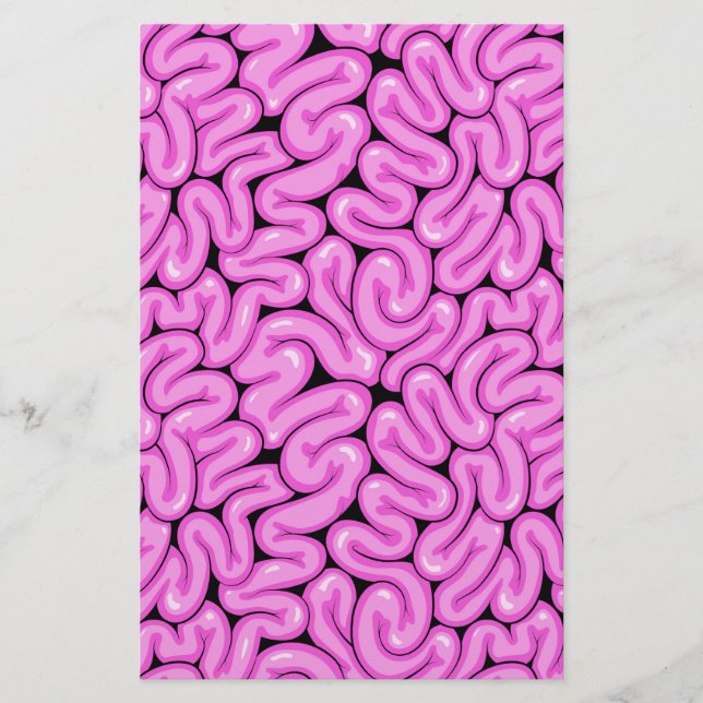 Papelería Patrón cerebral zombi (Anverso)