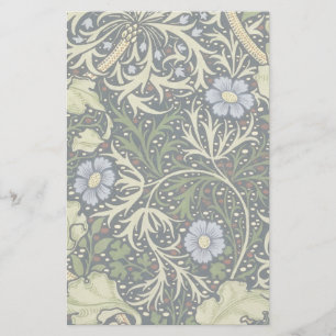 Papelería Patrón de algas marinas William Morris Arte de cos