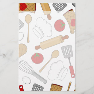 Papelería Patrón de amor de chef/cocinero