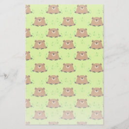 Papelería Patrón de bosque adorable Groundhog