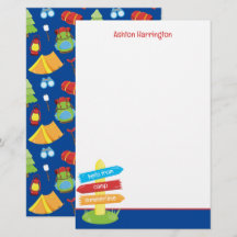 Patrón de campamento de verano