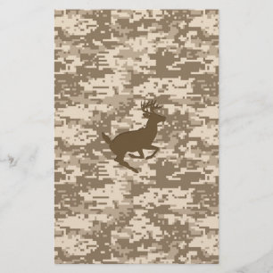 Papelería Patrón de Camuflaje Digital Deer Camo del Deer Bei