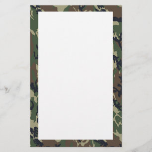 Papelería Patrón de camuflaje forestal militar