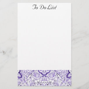 Papelería Patrón de color morado de Arbella para hacer el B