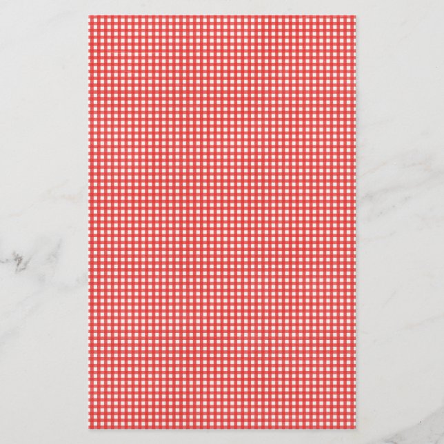 Papelería Patrón de comprobación roja (Anverso)
