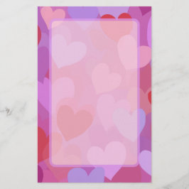 Papelería Patrón de Corazón Colorido Divertido