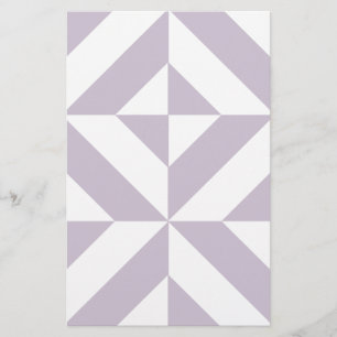 Papelería Patrón de cubo de deco geométrico de uva de Guay p