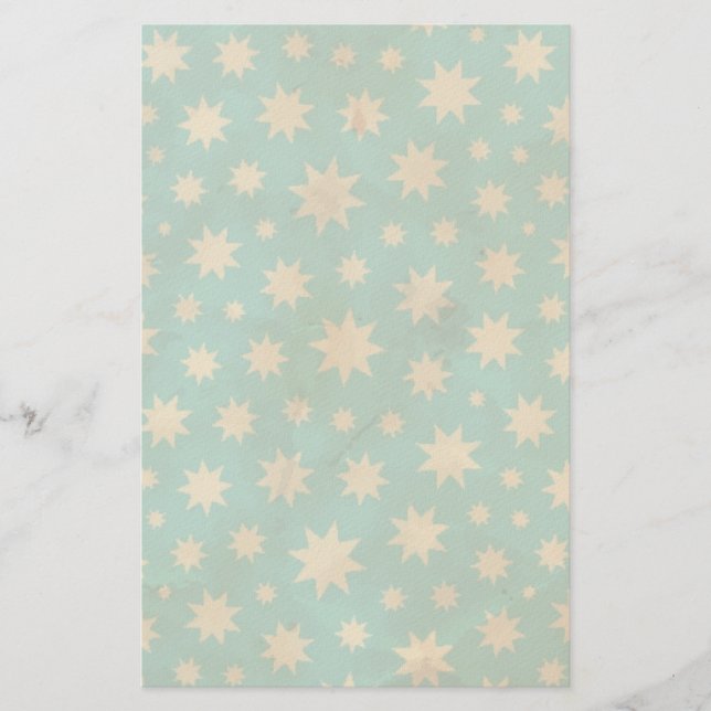 Papelería Patrón de estrellas (Anverso)