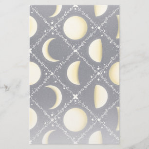 Papelería Patrón de fases celestes de la luna