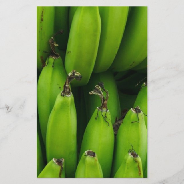 Papelería patrón de fruta de plátano verde (Anverso)