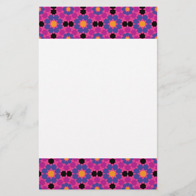 Papelería Patrón de mosaico (Anverso)
