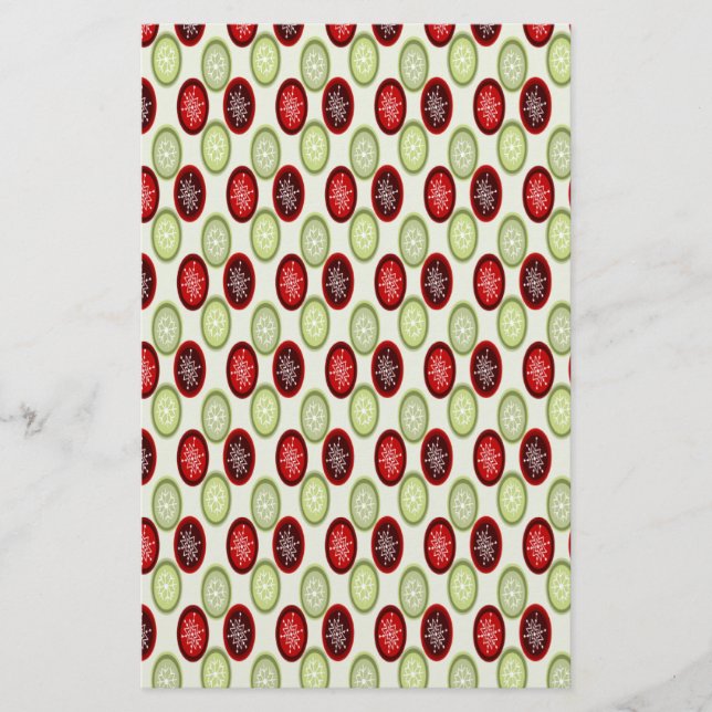 Papelería Patrón de navidades (Anverso)