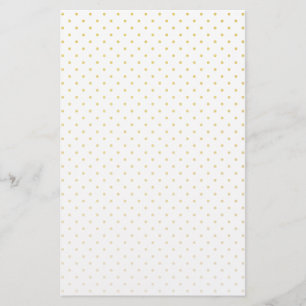 Papelería Patrón de Polkadot Pequeño Relieve metalizado dora