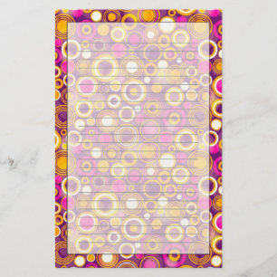 Papelería Patrón de puntos de Polka Violeta