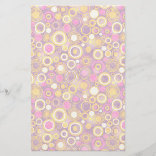 Papelería Patrón de puntos de Polka Violeta