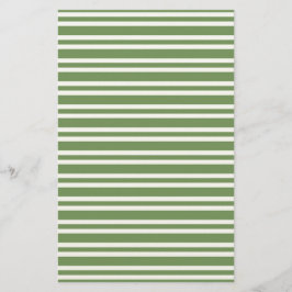 Papelería Patrón de rayas blancas y verdes