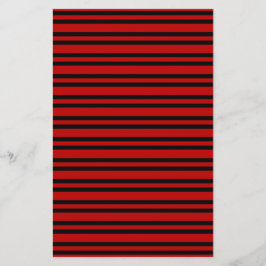 Papelería Patrón de rayas rojas y negras