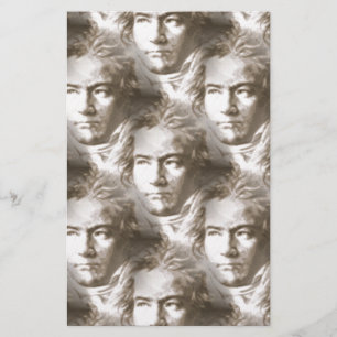 Papelería Patrón de retrato de Beethoven