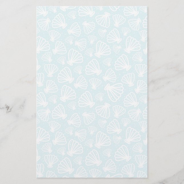 Papelería Patrón de shell de verano (Anverso)